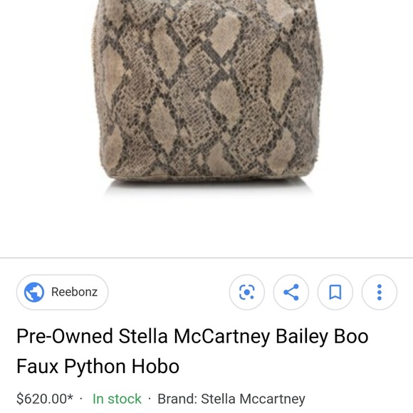 SOLD Embossed $1435 Bailey Boo Hobo Bag Vegan Leather - Picture 4 of 8